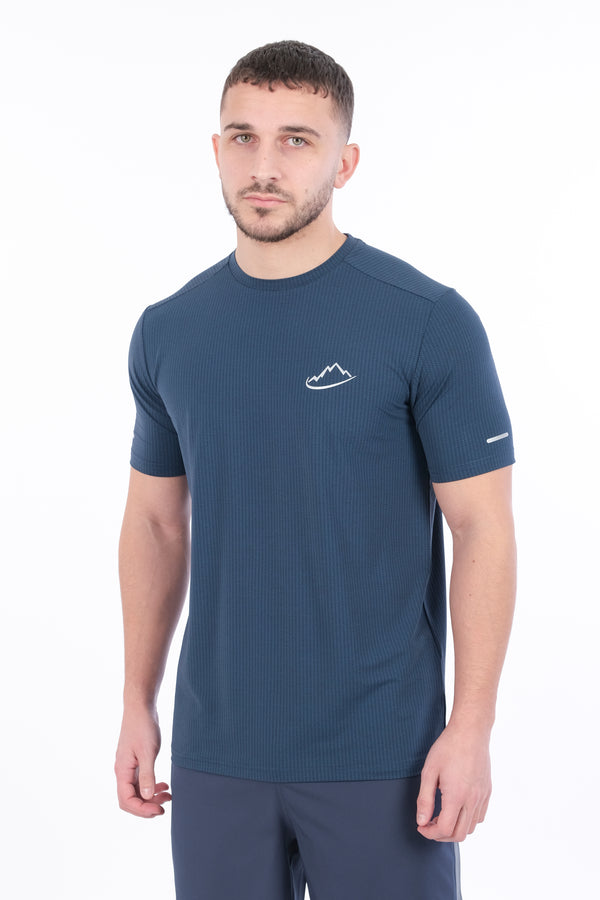 Navy Track T-Shirt