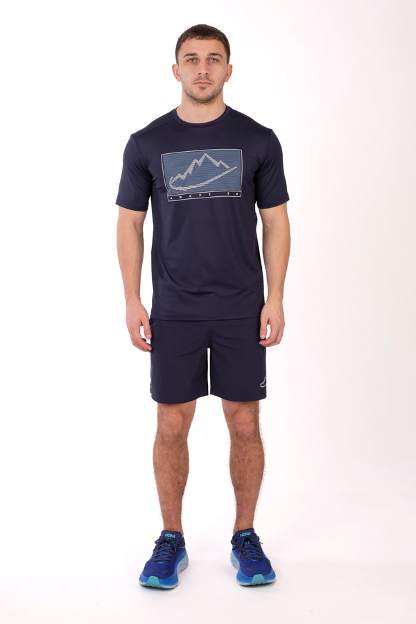 Junior Navy Linear Logo (Blue) T-Shirt