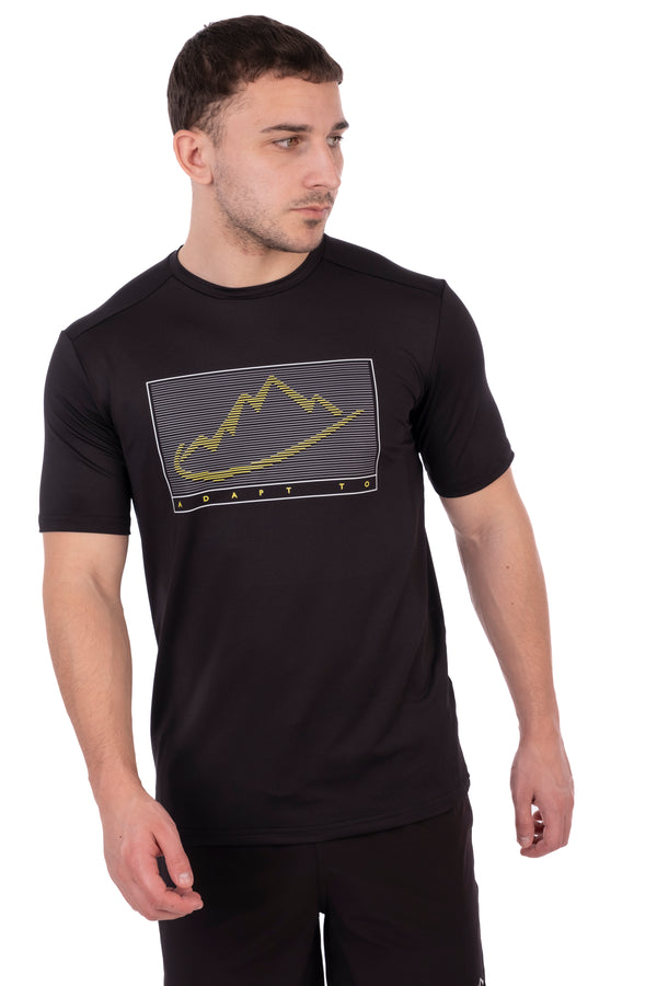 Black Linear Logo (Neon) T-Shirt