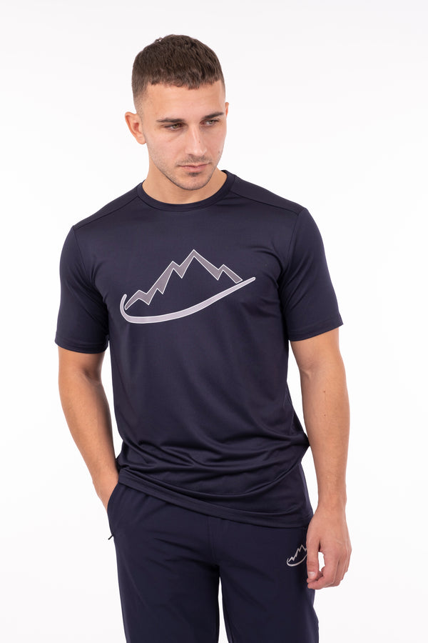 Navy Logo (Grey/Grey) T-Shirt