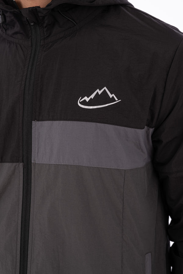 Black / Grey  Panel Jacket
