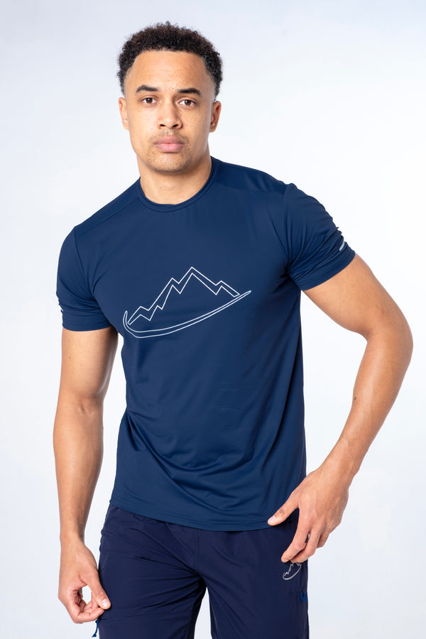 Navy Reflective Logo T-Shirt