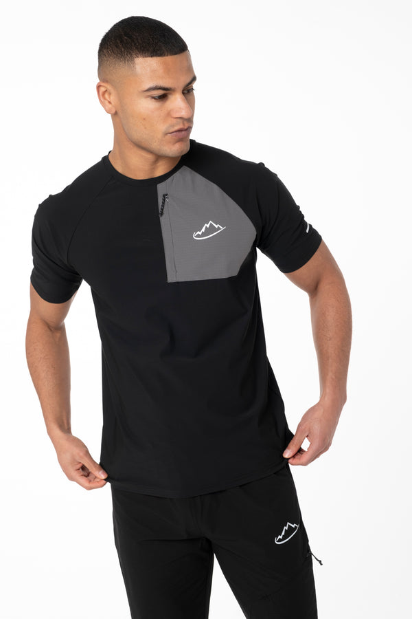 Junior Black / Grey Verto T-Shirt