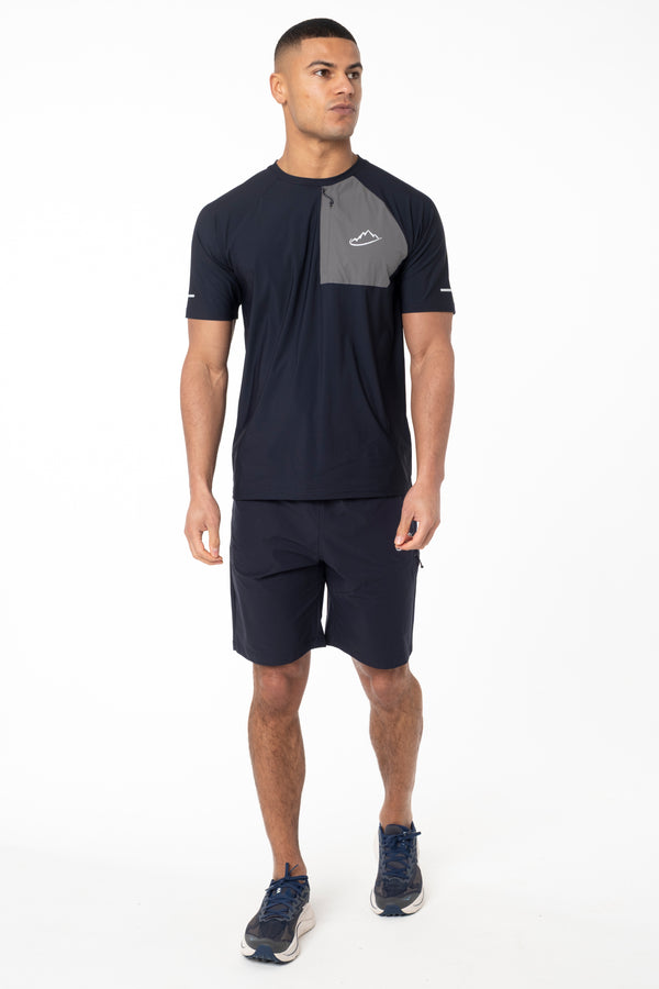 Navy Verto Shorts / T-Shirt Set