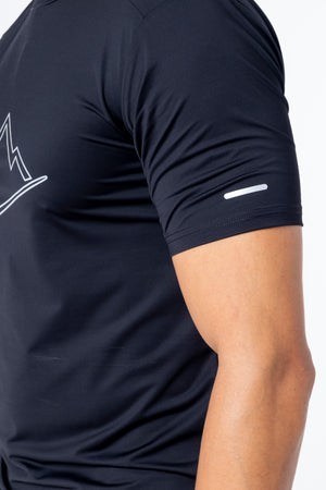 Black Reflective Logo T-Shirt
