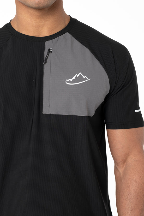 Junior Black / Grey Verto T-Shirt