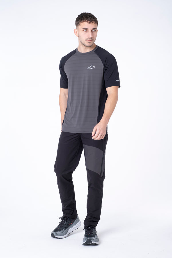 Junior Dark Grey / Black Agile T-Shirt