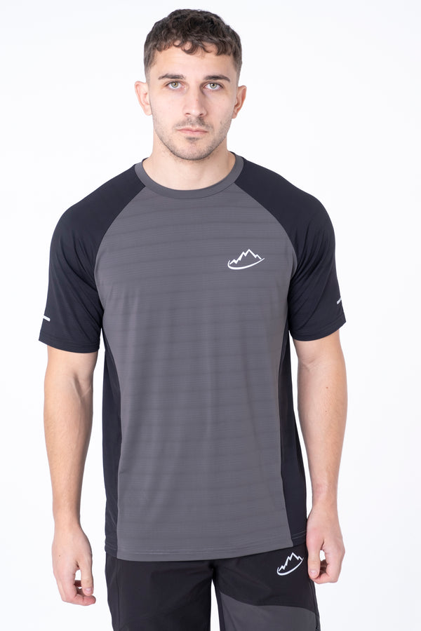 Junior Dark Grey / Black Agile T-Shirt