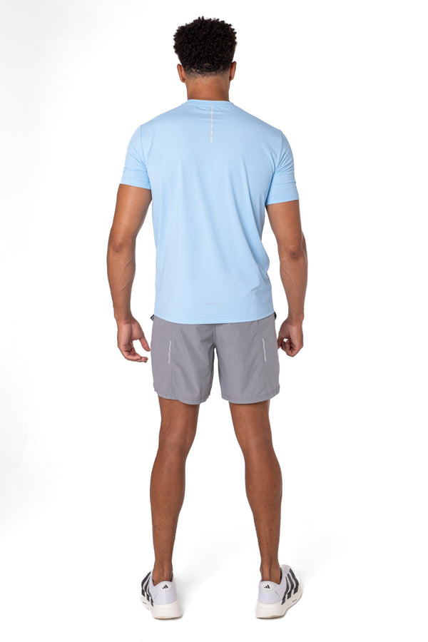Sky Blue Reflective Logo T-Shirt
