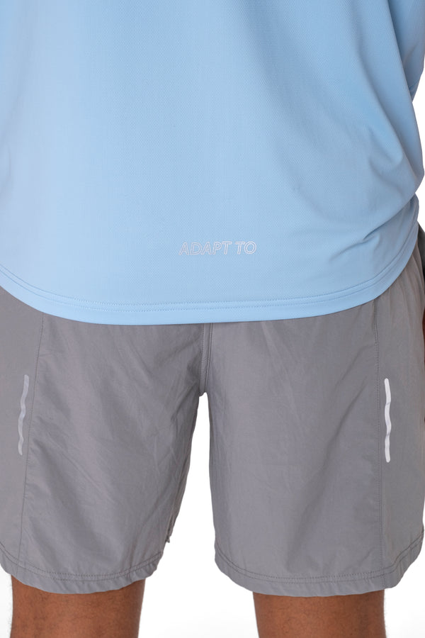 Sky Blue Reflective Logo T-Shirt