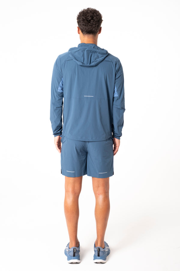Blue Vortex Jacket / Shorts Set