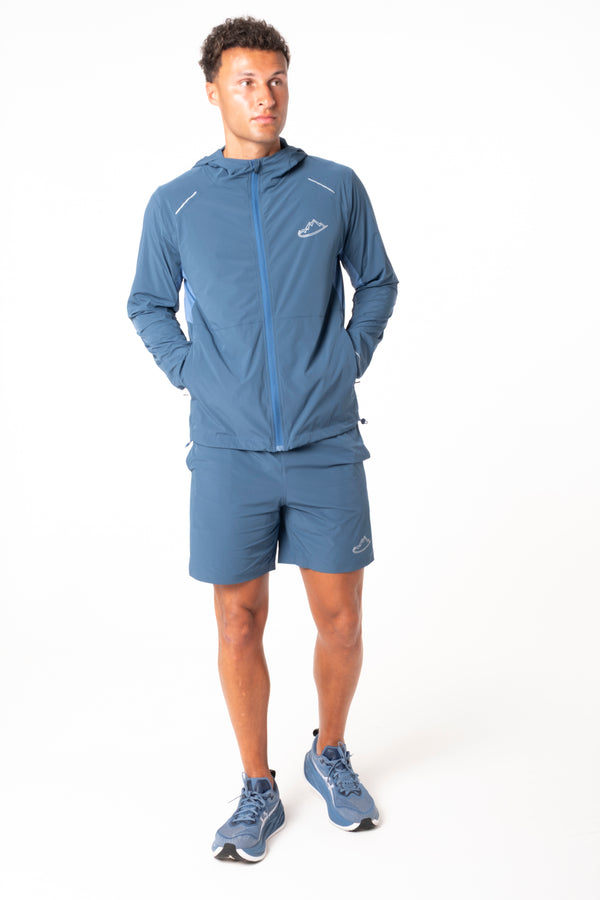 Blue Vortex Jacket / Shorts Set