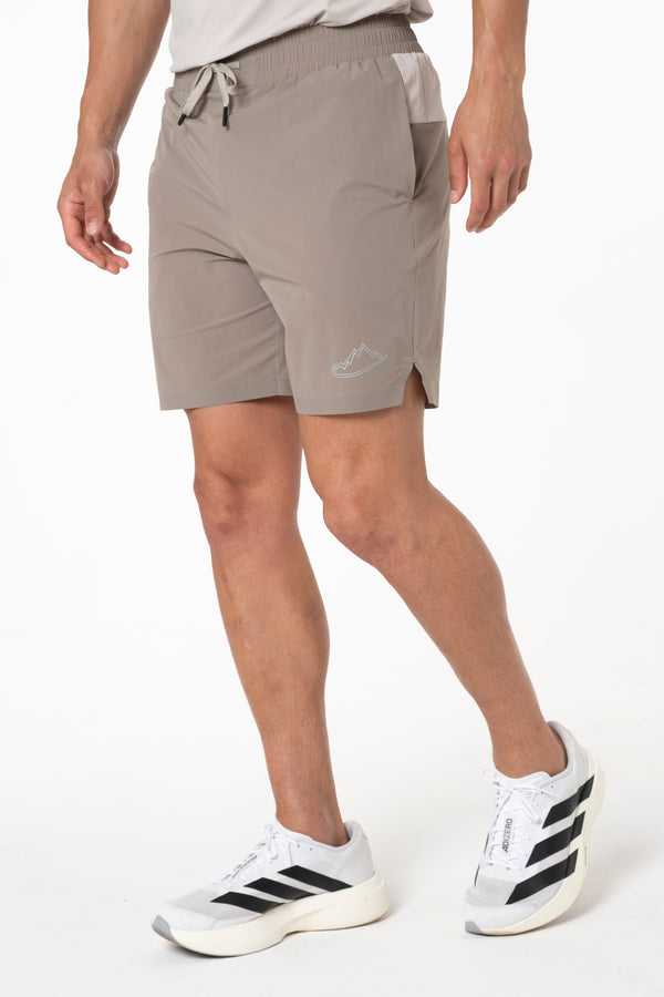 Beige Vortex Jacket / Shorts Set