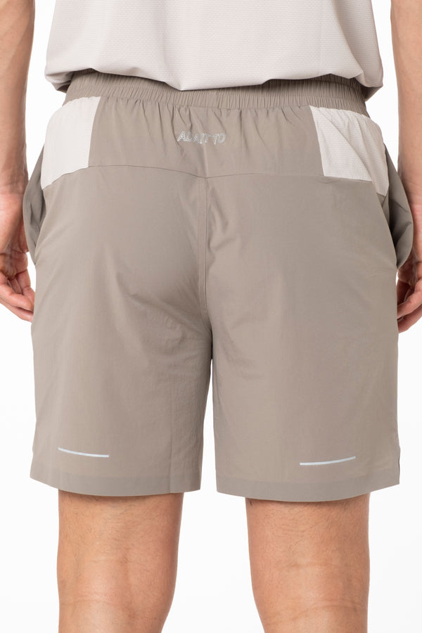 Beige Vortex Jacket / Shorts Set