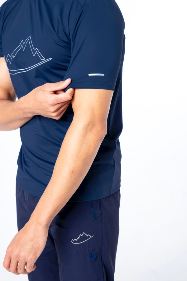 Navy Reflective Logo T-Shirt